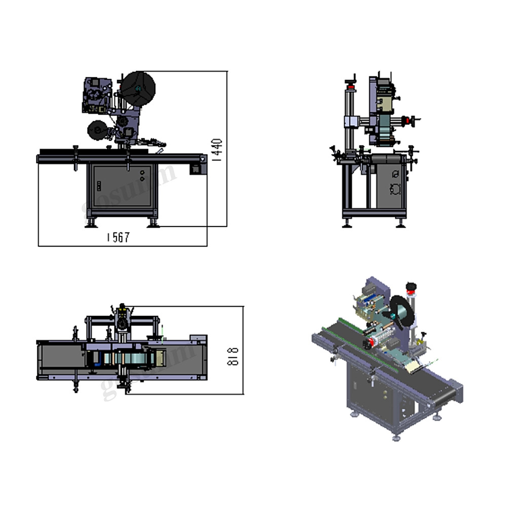 High Speed Automatic Flat Labeling Machine